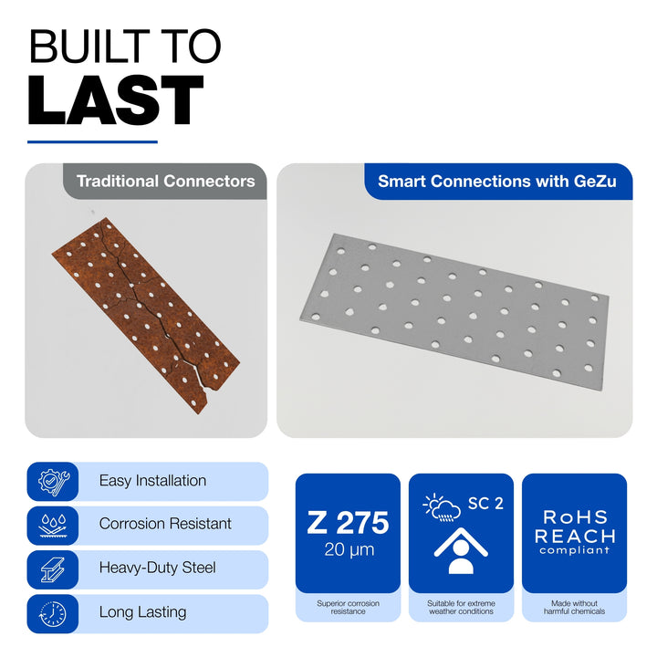 Perforated wood connector plate