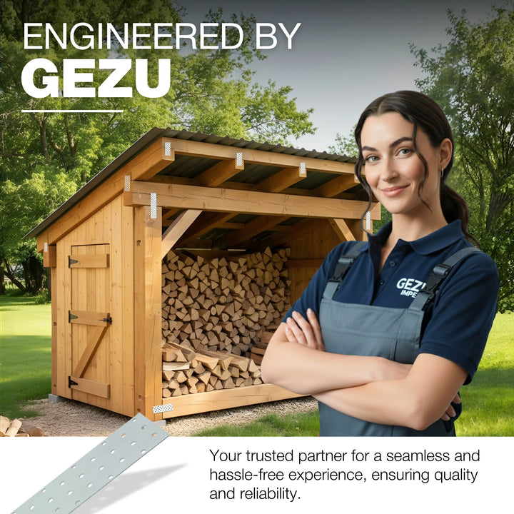 Perforated wood connector plate