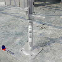 Adj Base Jack 38x500mm with wing screw