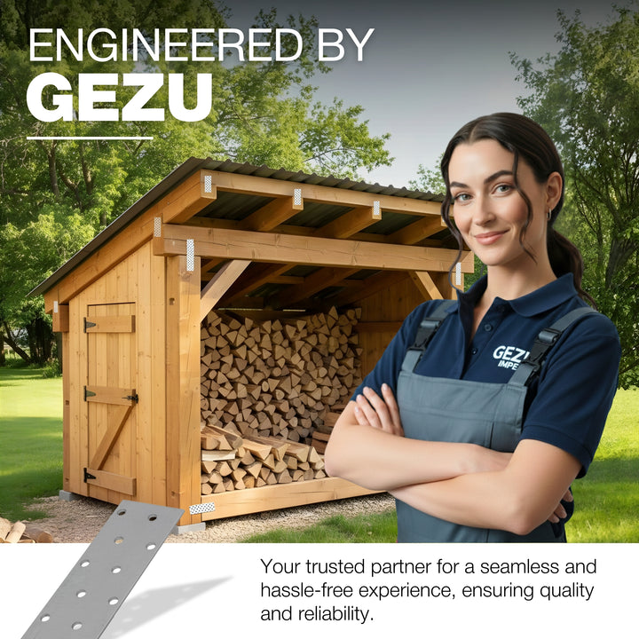 Perforated wood connector plate