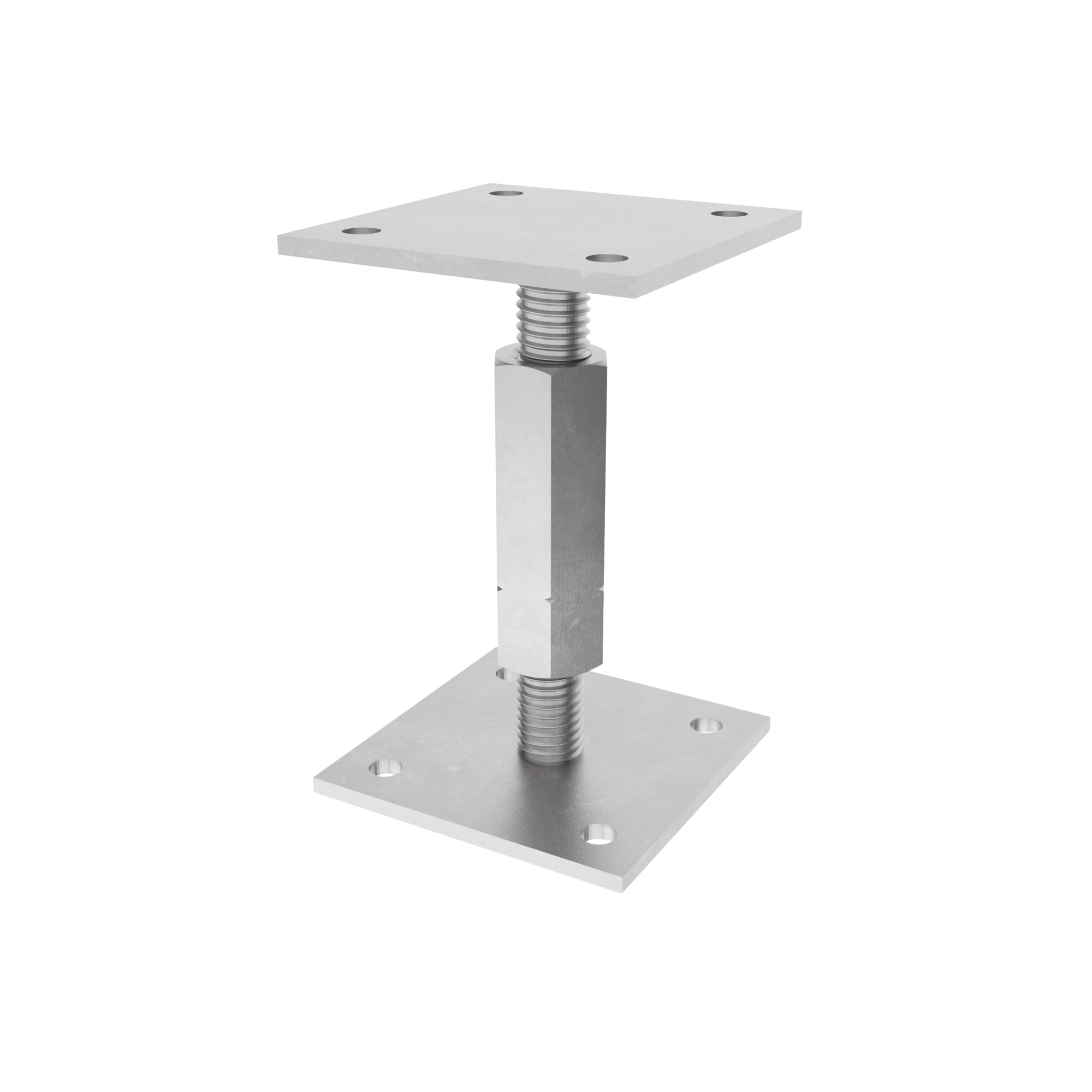 Adjustable elevated post base support 360