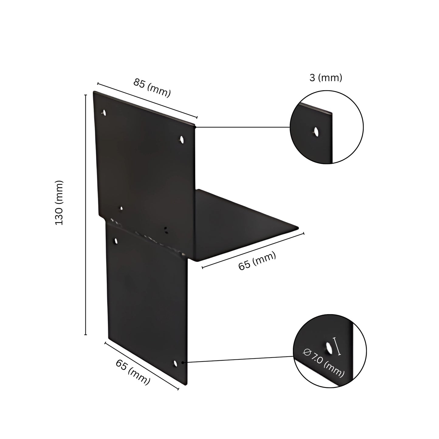Conector en T Madera 