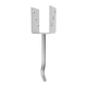 U shaped post support with bent rod