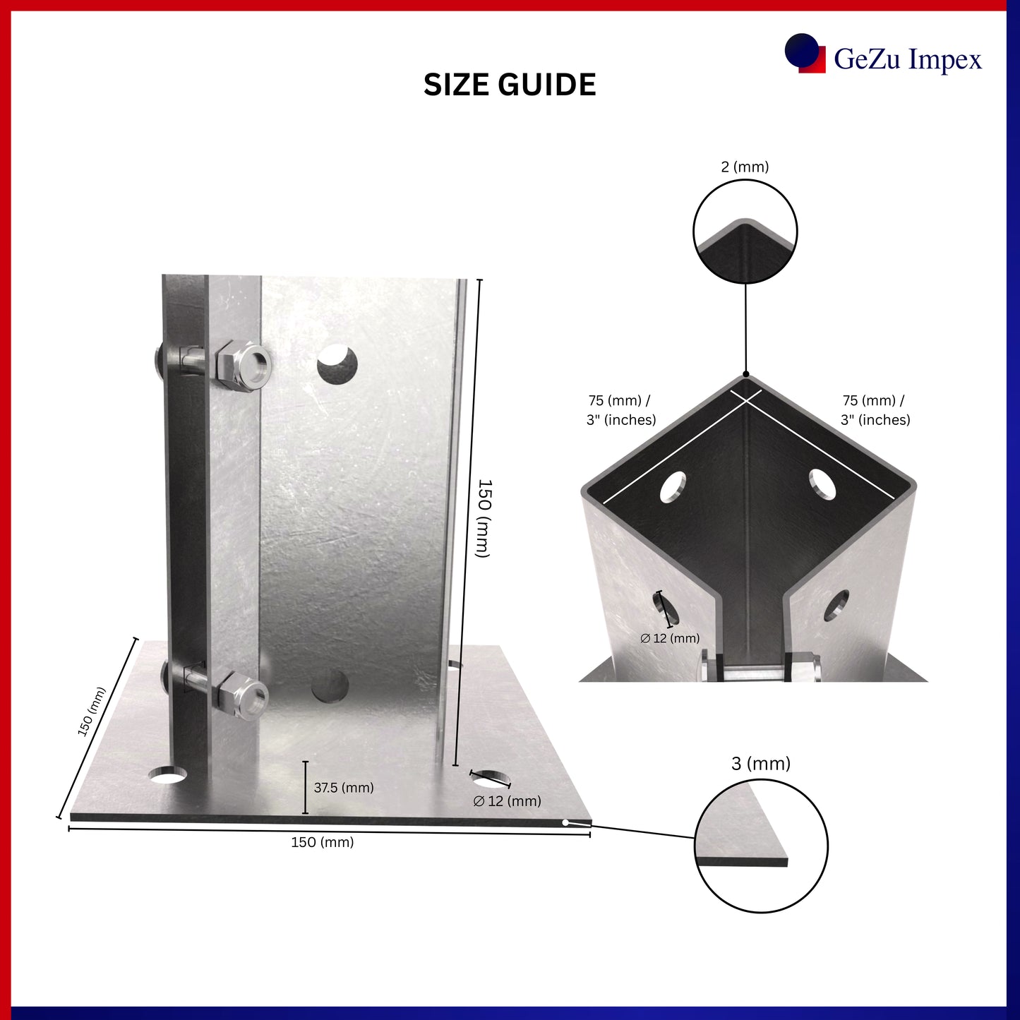 Swift Clamp Bolt Down Post Support
