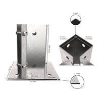 Ajustable Soporte de Poste Atornillable