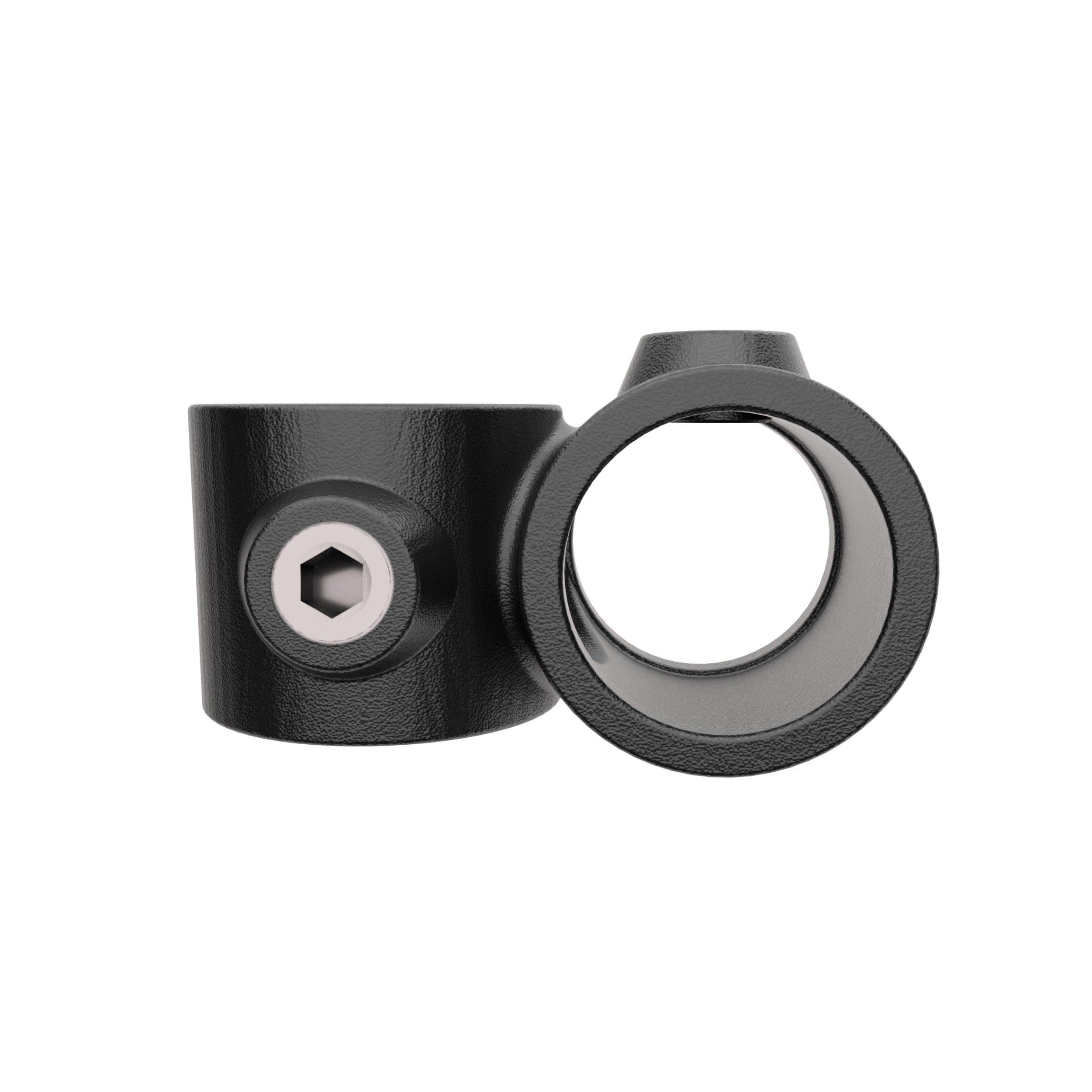 Offset 90° Crossover Tube Clamp Black