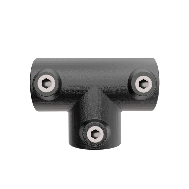 Long tee tube clamp black