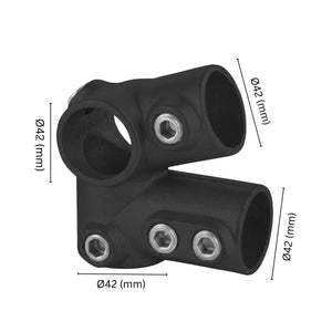 Eaves Key Clamp Fitting 42 mm with labeled dimension.