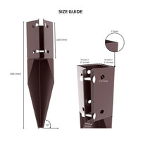 Swift Abrazadera Espuela de Reparación 75x75mm Revestimiento en Polvo
