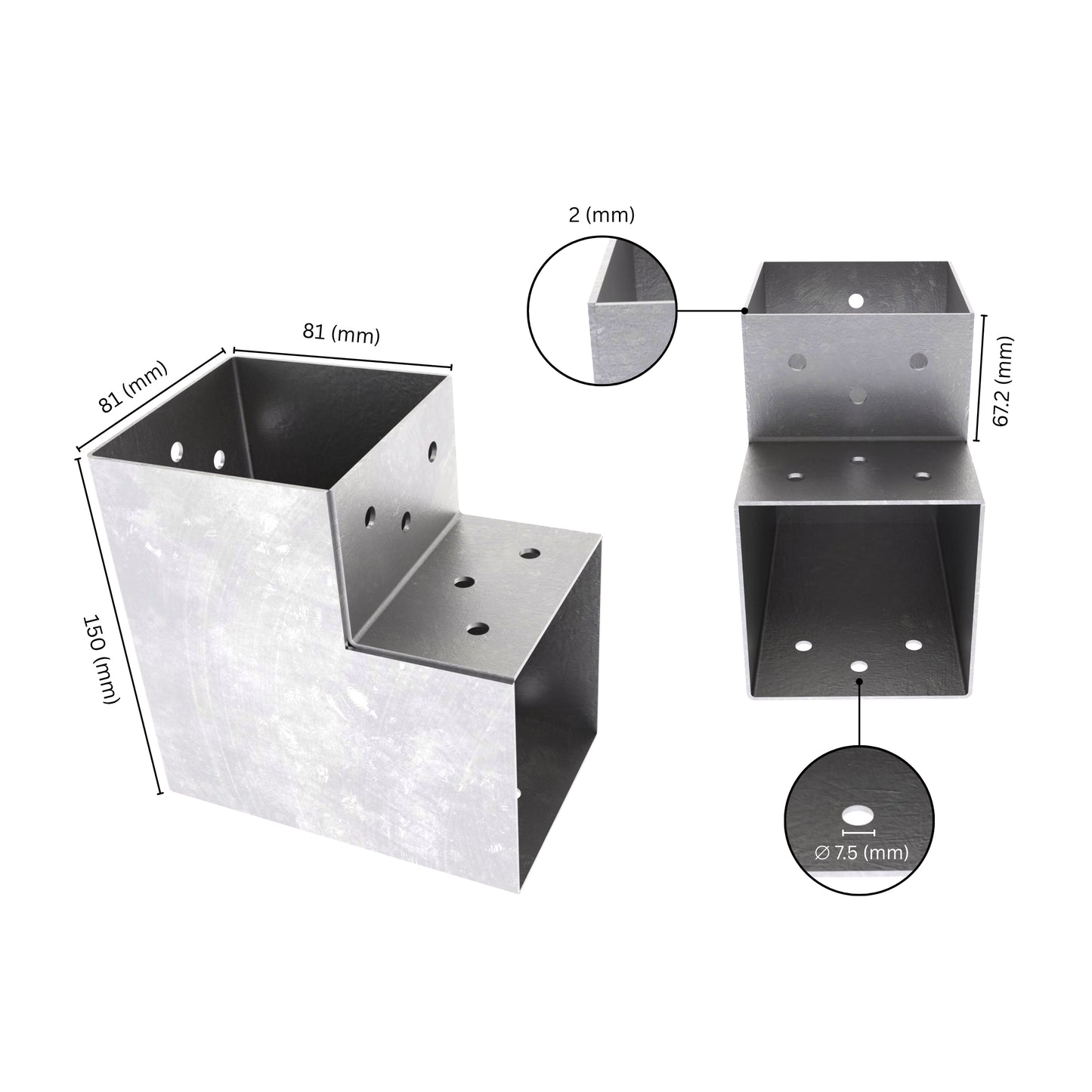 Conector de Poste en L