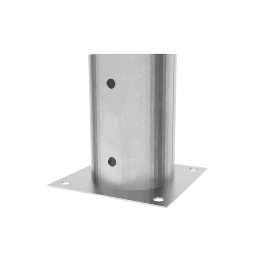 Soportede poste circular galvanizado atornillado para postes redondos