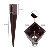 Regolabile Puntale a Terra Per Pali