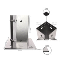 Ajustable Soporte de Poste Atornillable
