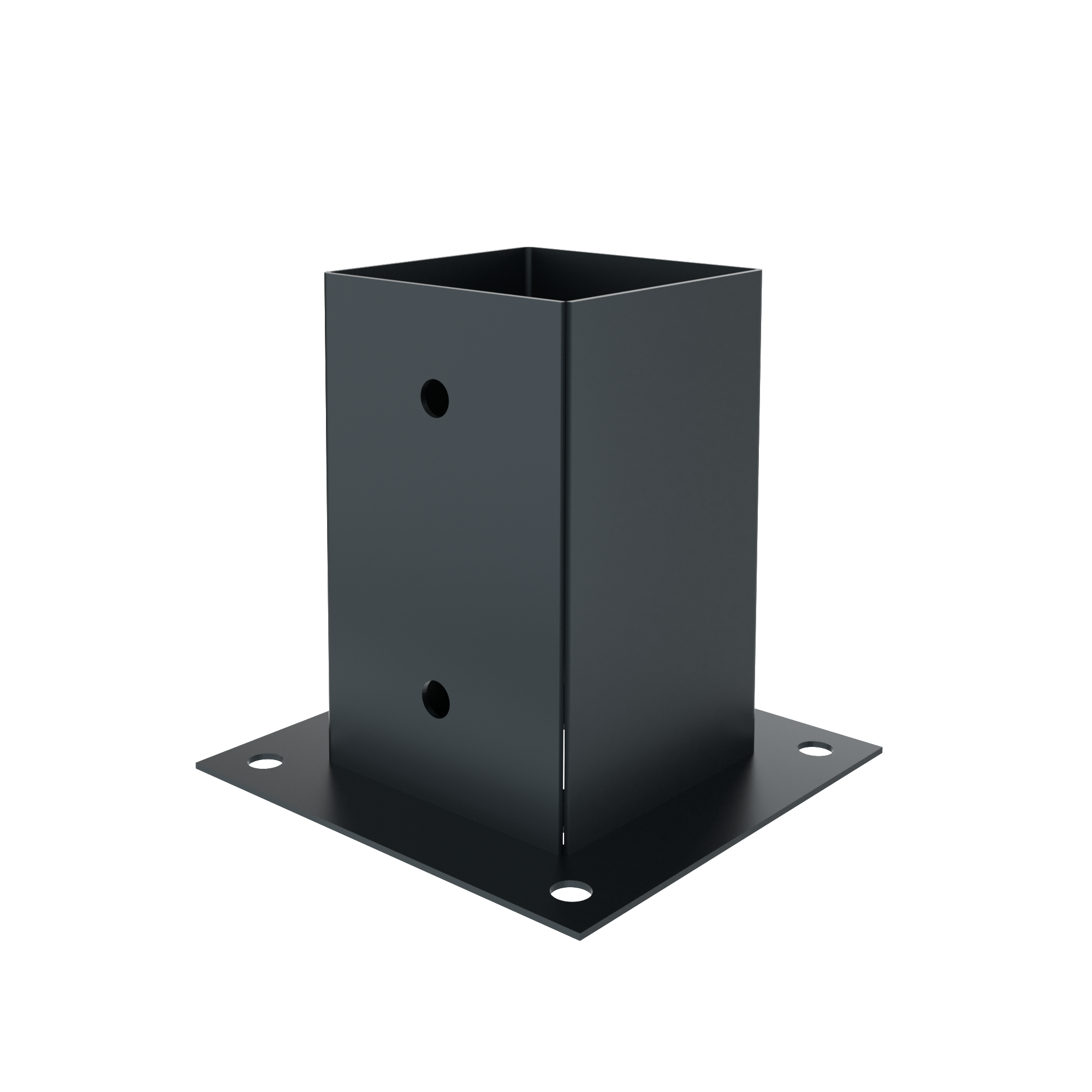 Square bolt down post support base