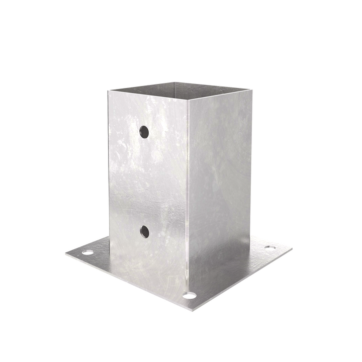 Square bolt down post support base