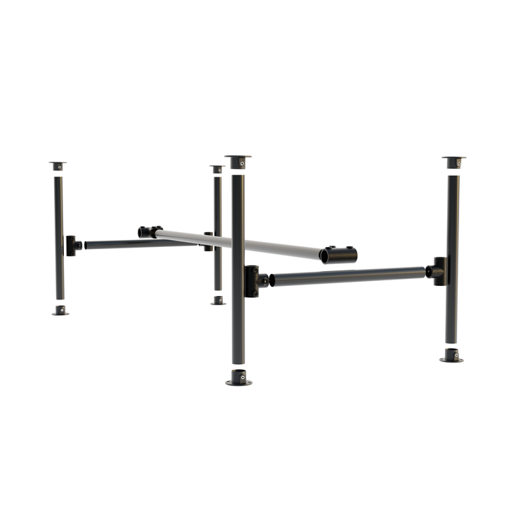 Kit de cadre de table – 42 cm, noir avec longue bride en T