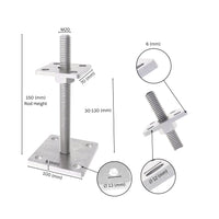 Soporte regulable para poste