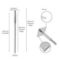 Soporte regulable para poste