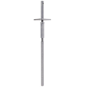 Adjustable T Post Support for Concrete with lock, long nut and lock pin
