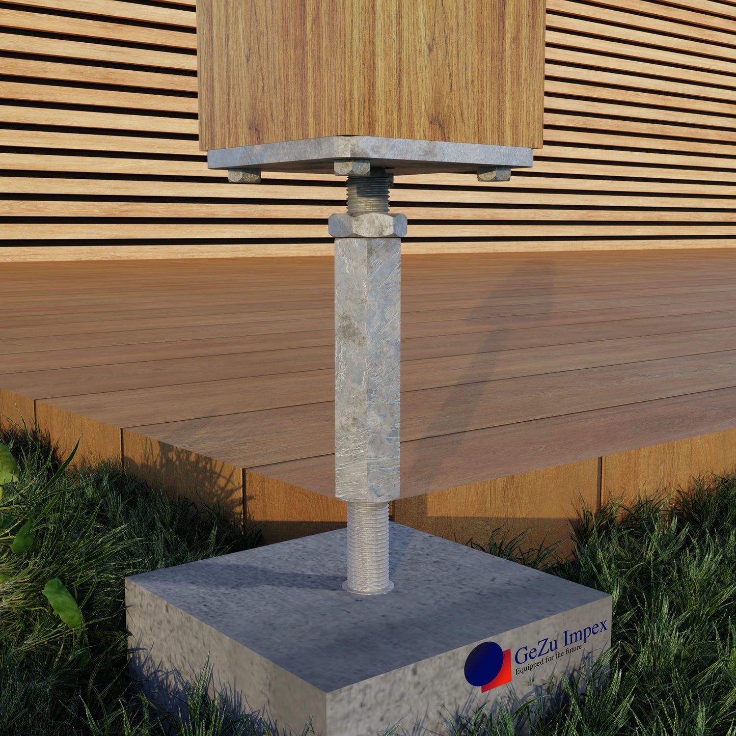 Soporte de poste ajustable