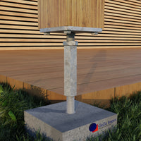 Soporte de poste ajustable