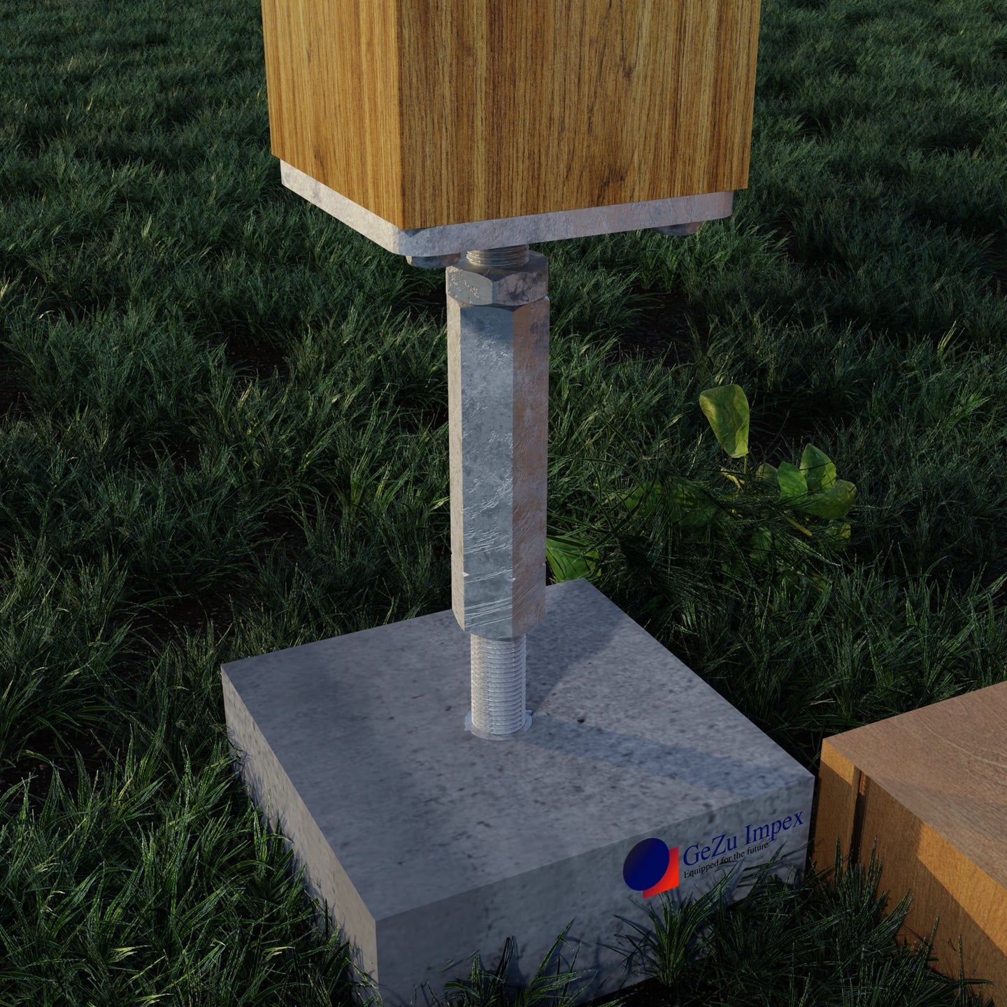 post support adjustable elevated base height adjust holder 