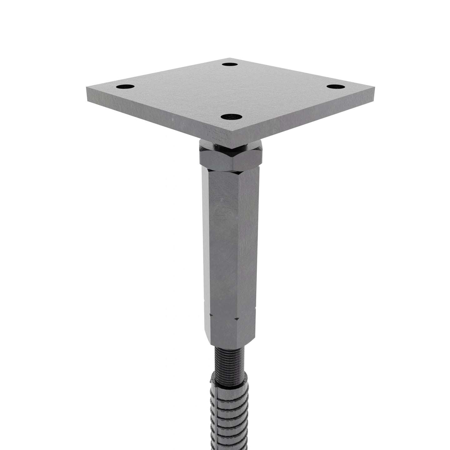 platine bois poteaux clôture galvanisé Hauteur Supports pied de poteau reglable