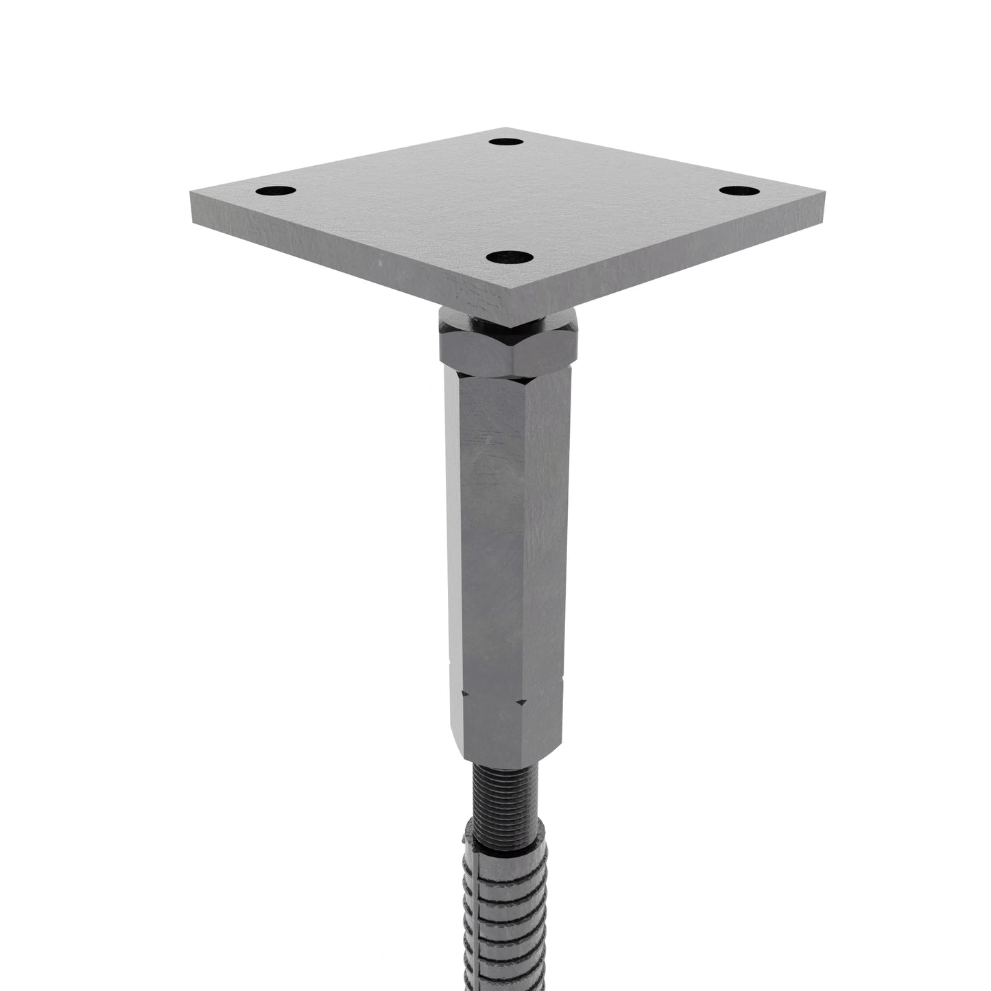 platine bois poteaux clôture galvanisé Hauteur Supports pied de poteau reglable