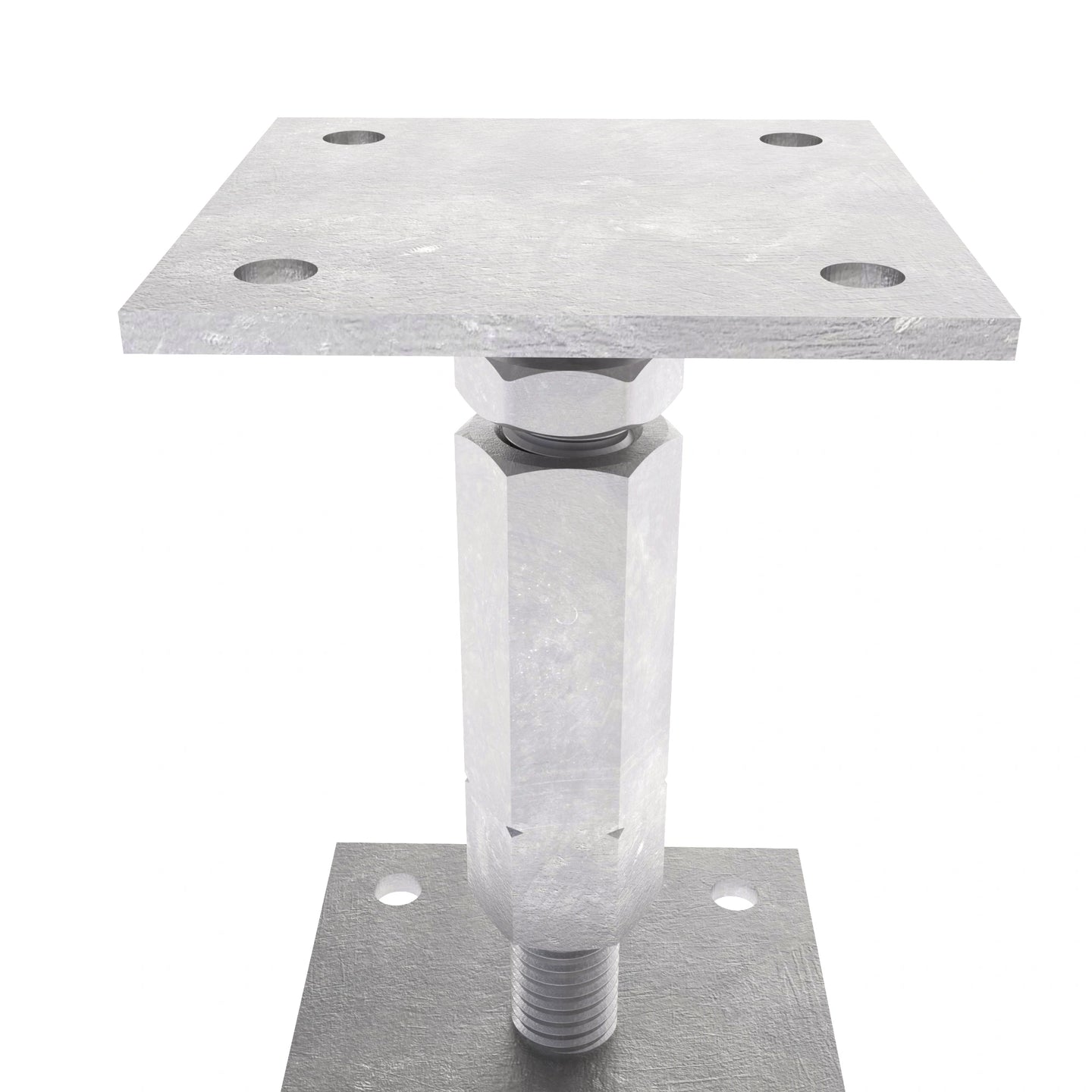 platine bois poteaux clôture galvanisé Hauteur Supports pied de poteau reglable