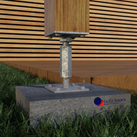 Soporte de poste ajustable