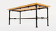 3 Table Frame Kit – Ø27 mm, Black Powder Coated