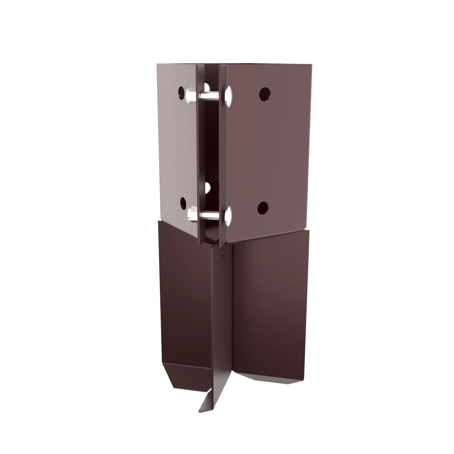 Swift Clamp Concrete In Post Support 75x75mm Powder Coated