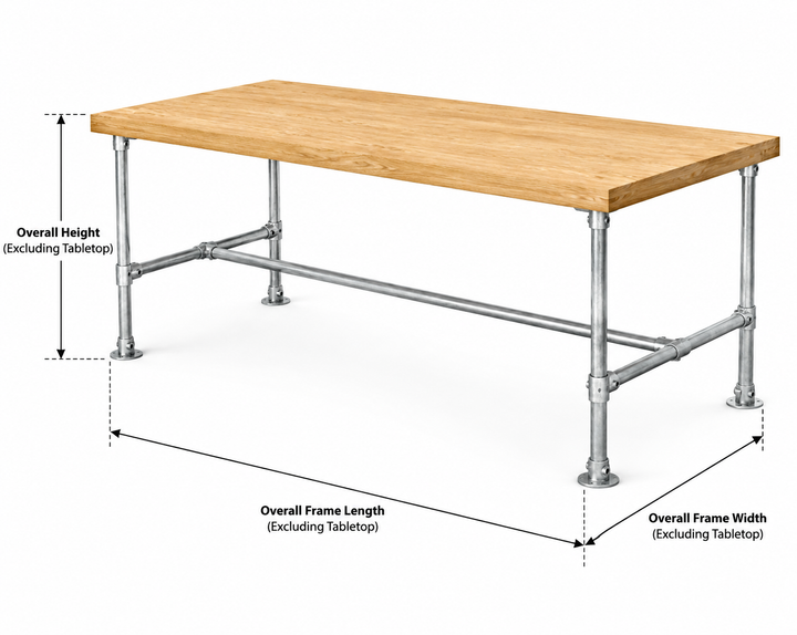 Kit de cadre de table – acier galvanisé Ø42 mm