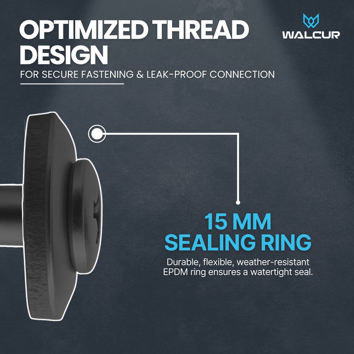 Spengler screw with sealing EPDM washer