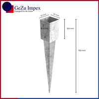 121 x 121 x 750 mm / Hot Dip Galvanised