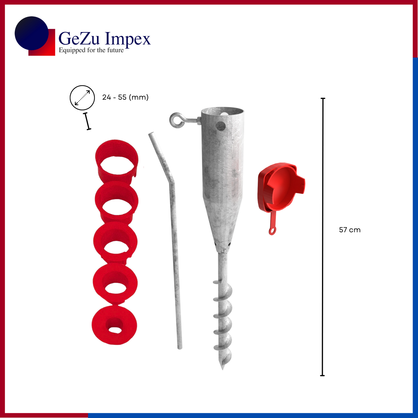 Screw in rotary universal spike