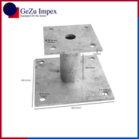 100 x 100 mm, Height Upto 150 mm / Hot Dip Galvanised