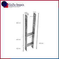 121 x 600 x 60 x 5 mm / Hot Dip Galvanised