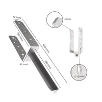 Stabilit U-bracket for posts