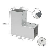 Connettore a L per pali