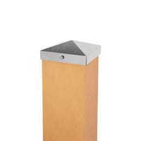 Square post cap pyramid