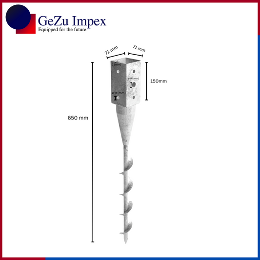 Ground screw post anchor