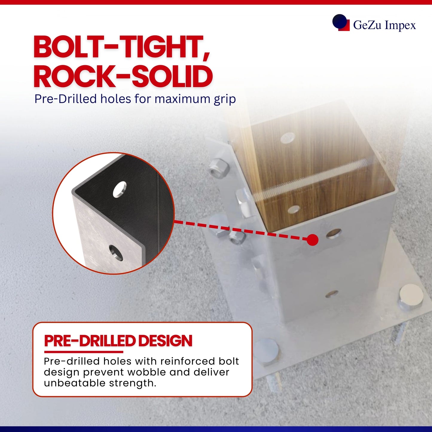 Swift Clamp Bolt Down Post Support