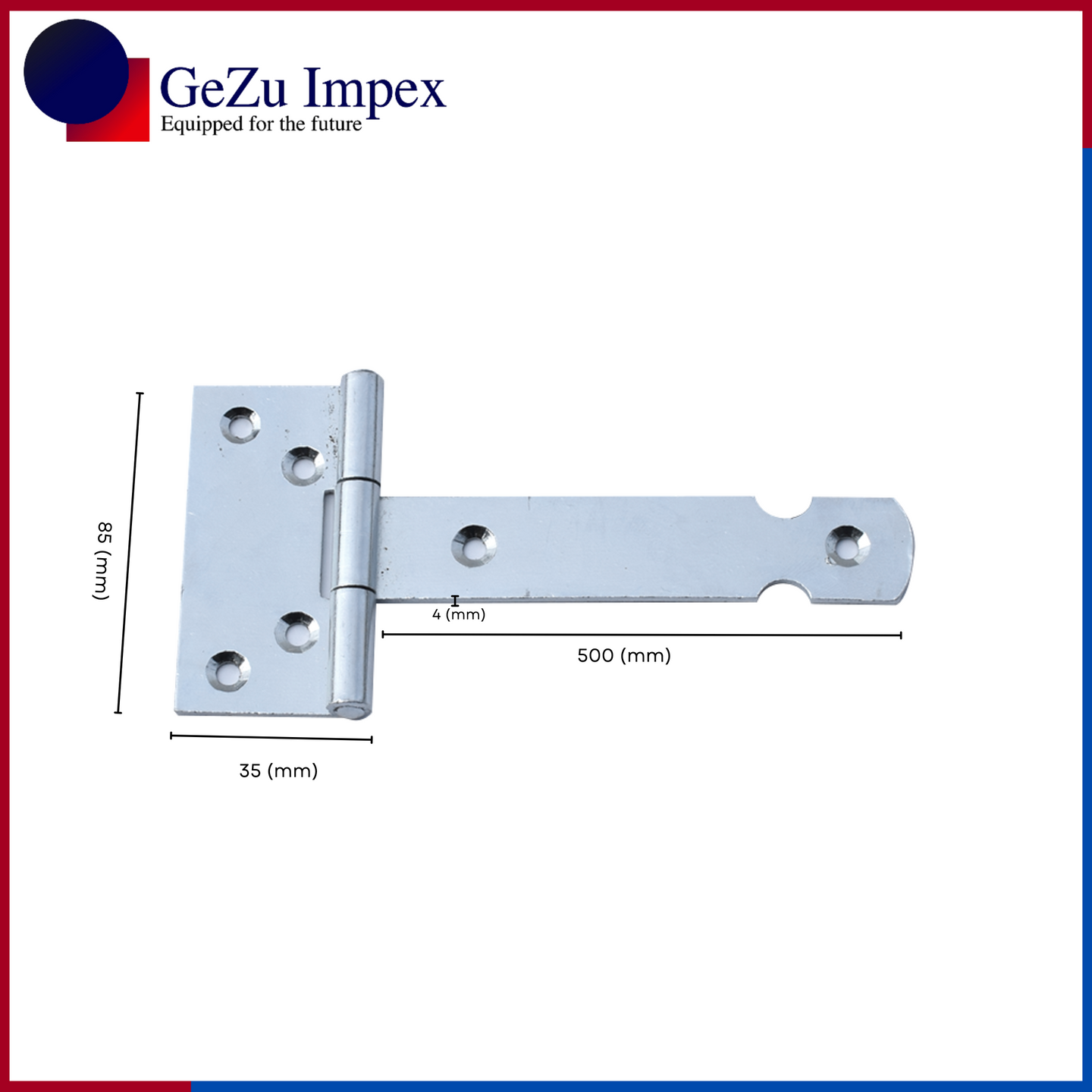 500 mm / Electroplated