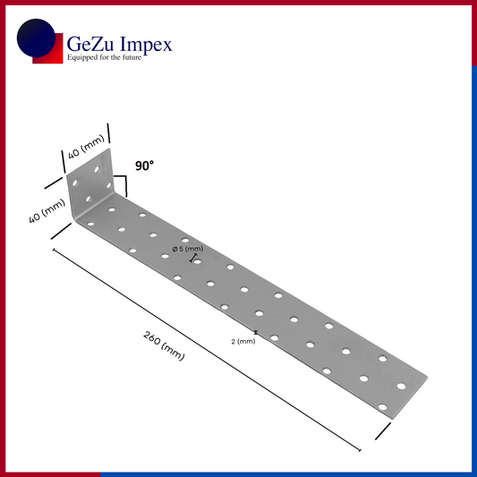 Flat steel anchor for concrete