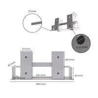 Galvanizado Leña Leña para Estufa Holzstapelhilfe Madera