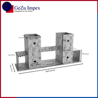 Firewood log rack bracket
