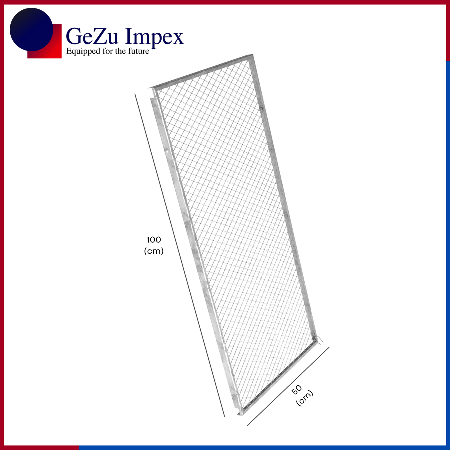 50 x 100cm (Lid only) / Hot Dip Galvanized