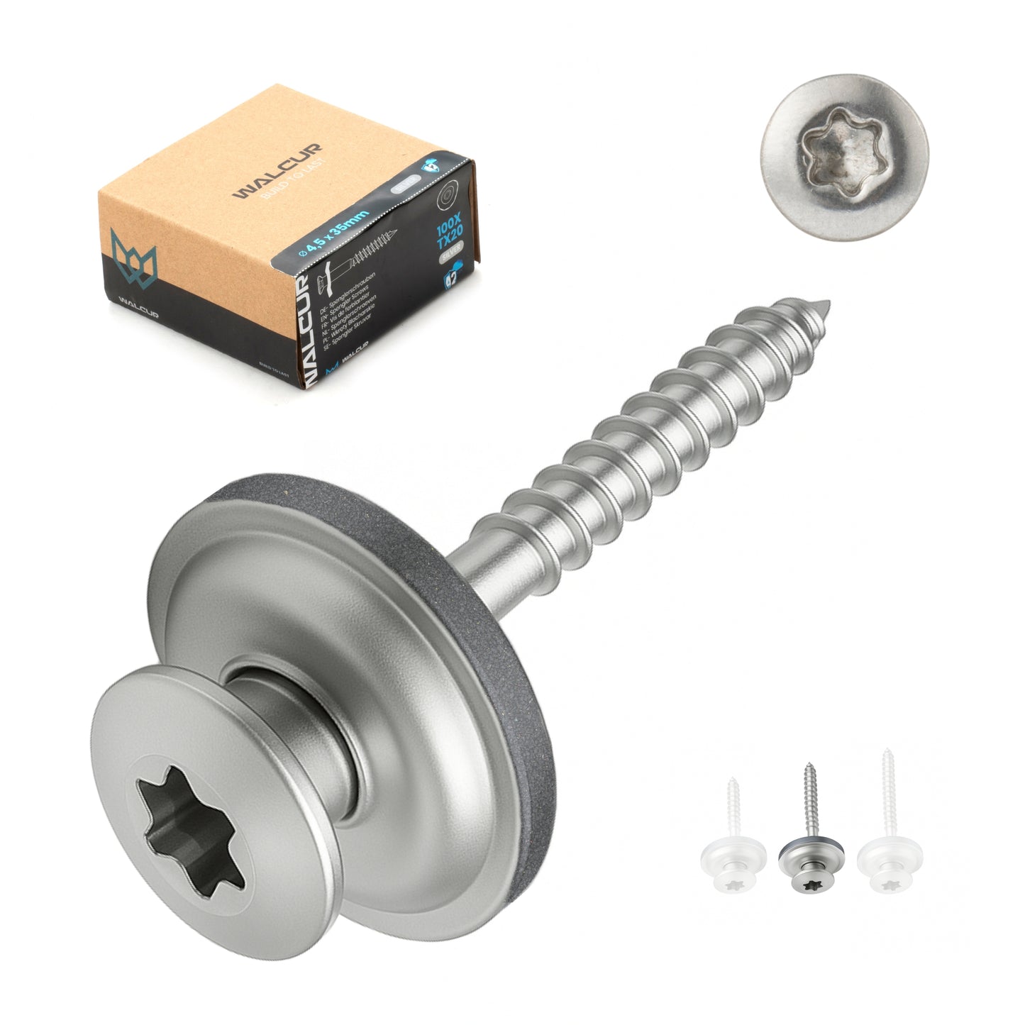 Spengler Screws ø4.5 x 45 mm Stainless Steel 100 Pcs