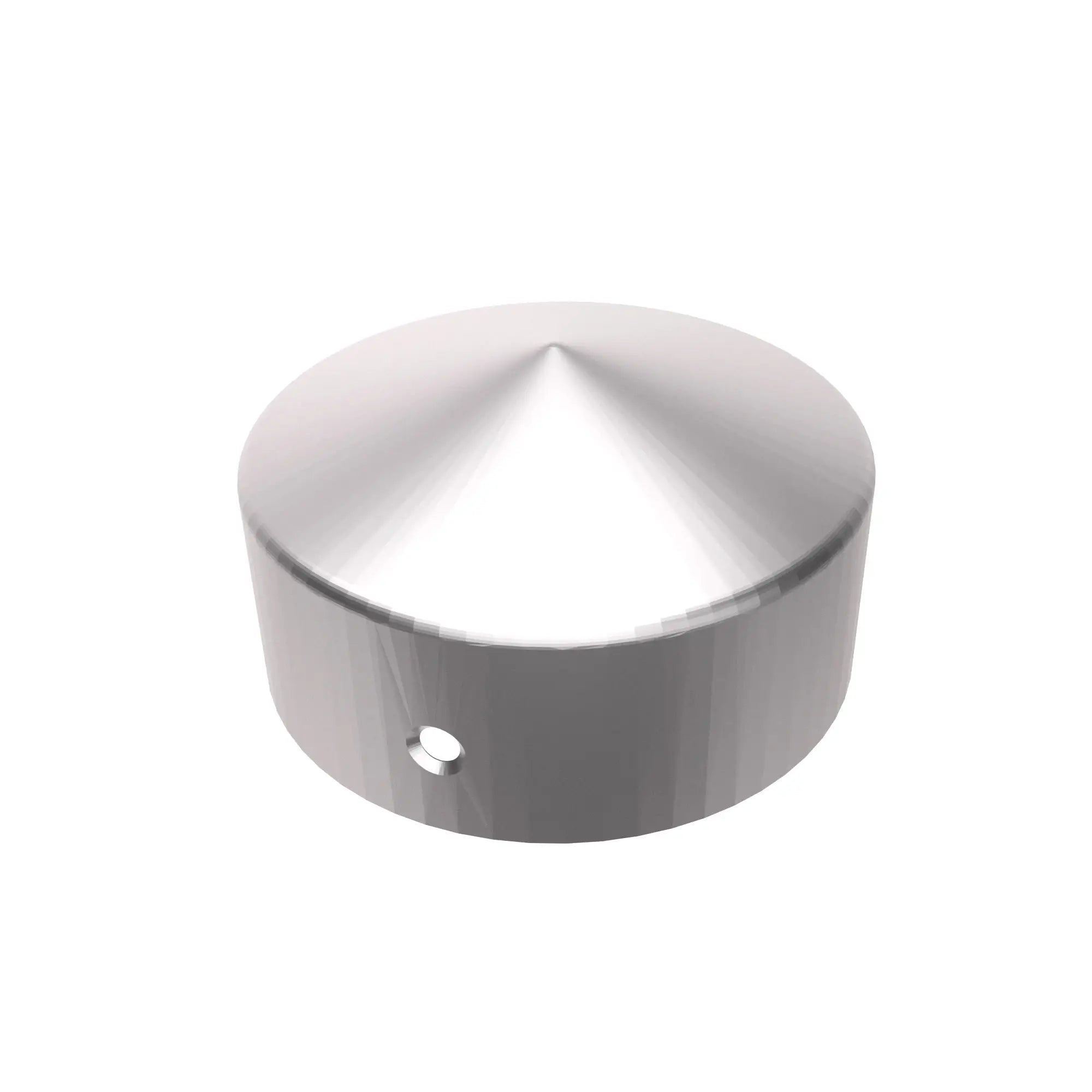 Galvanized fence pole cap round